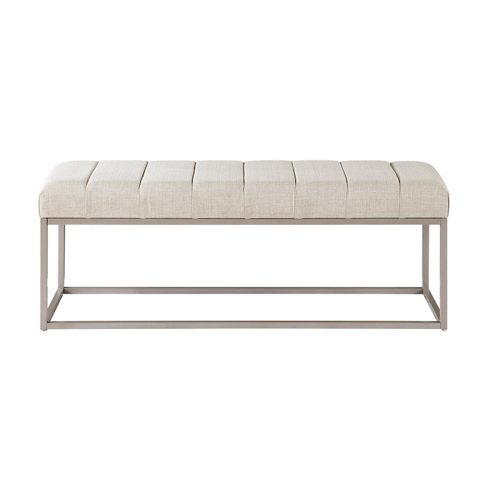 OakvillePark Avelith Textured Fabric Bench