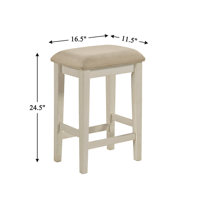 OakvillePark Orlina Textured Fabric 4-Piece Pack Counter Height Set