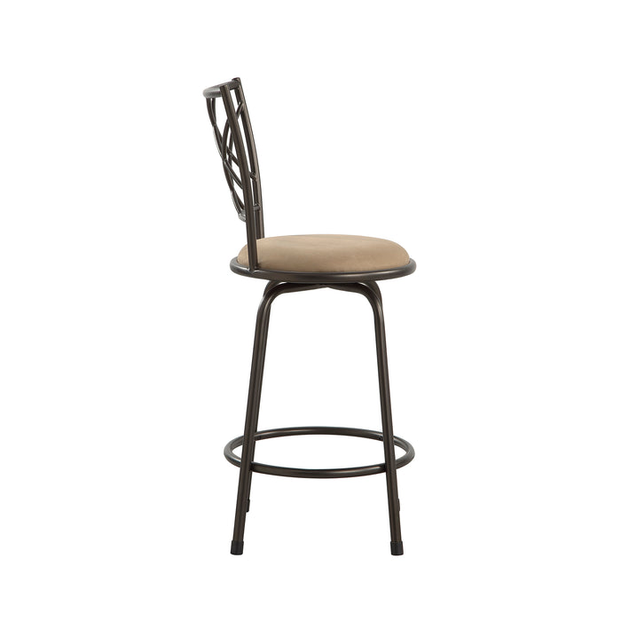 OakvillePark Alto Microfiber Fabric 3-Piece Pack Convertible Swivel Counter/Pub Height Chair