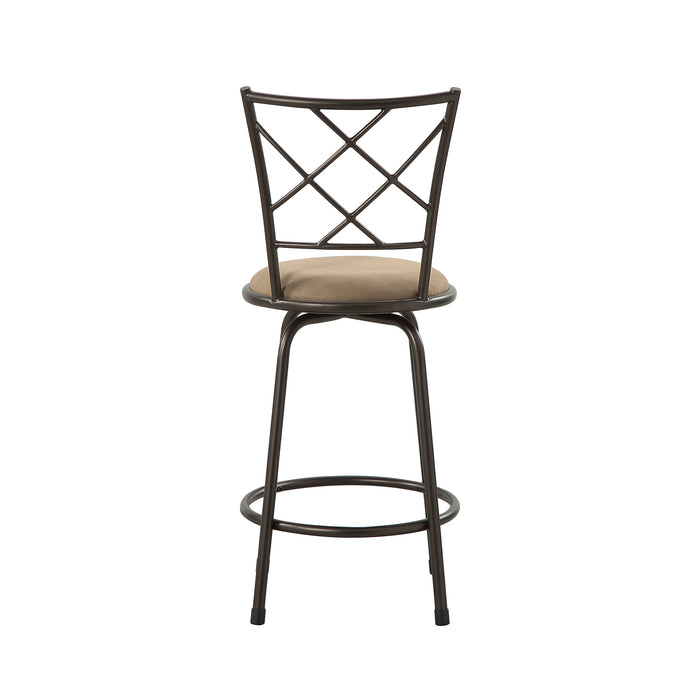 OakvillePark Alto Microfiber Fabric 3-Piece Pack Convertible Swivel Counter/Pub Height Chair