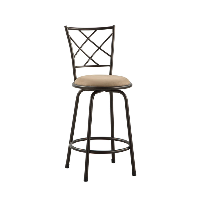 OakvillePark Alto Microfiber Fabric 3-Piece Pack Convertible Swivel Counter/Pub Height Chair