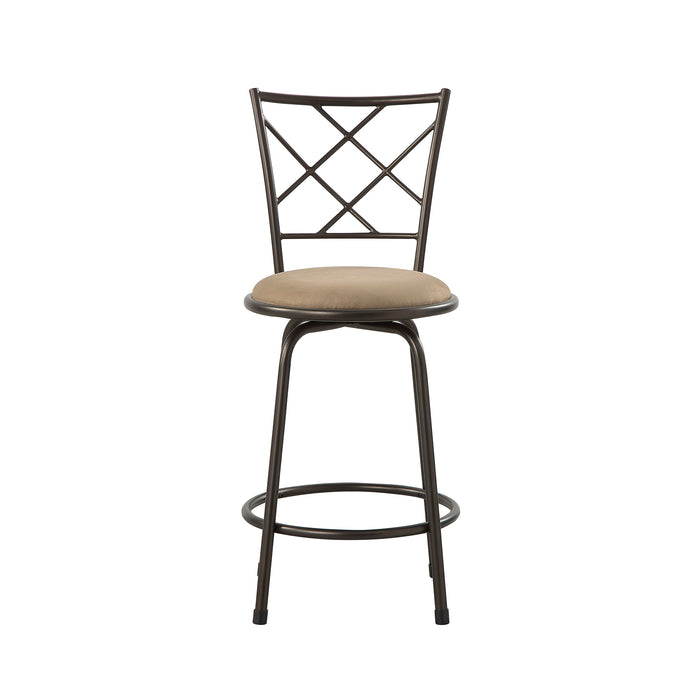 OakvillePark Alto Microfiber Fabric 3-Piece Pack Convertible Swivel Counter/Pub Height Chair
