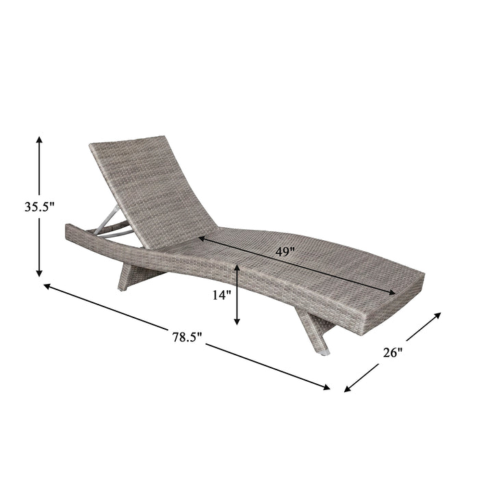 OakvillePark Norvelle  Outdoor Chaise Lounger