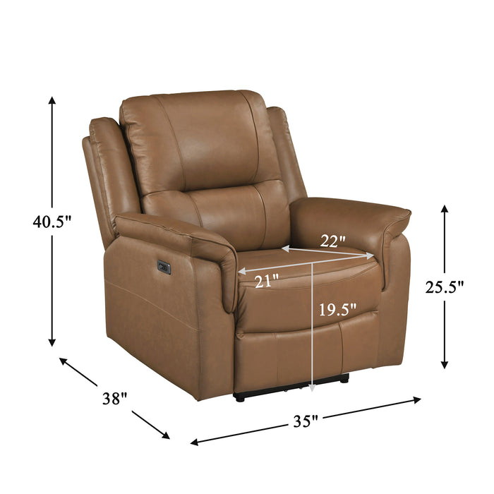 OakvillePark Monterra Leather Match Power Recliner