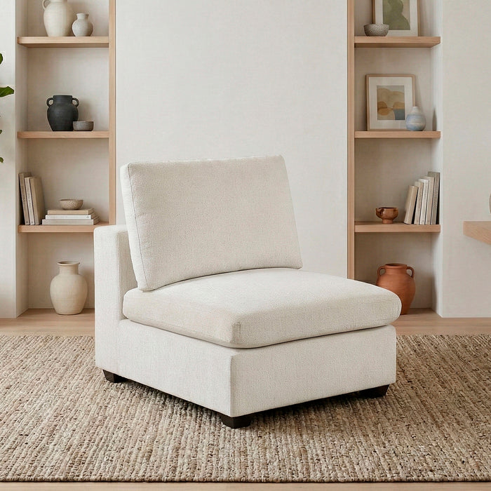 OakvillePark Crestiva Chenille Armless Chair
