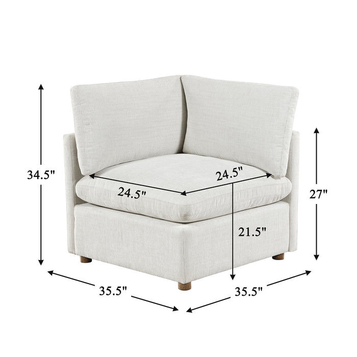 OakvillePark Velmont Chenille Corner Seat