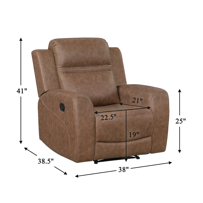 OakvillePark  Vensley Microfiber Manual Recliner