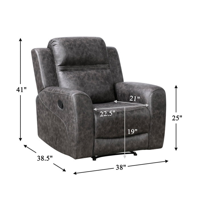 OakvillePark  Vensley Microfiber Manual Recliner