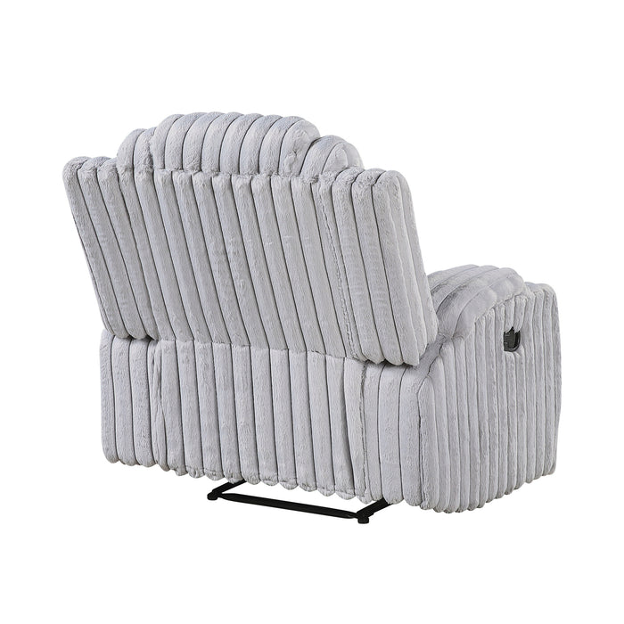 OakvillePark  Lumora Corduroy Manual Recliner with Cup Holders