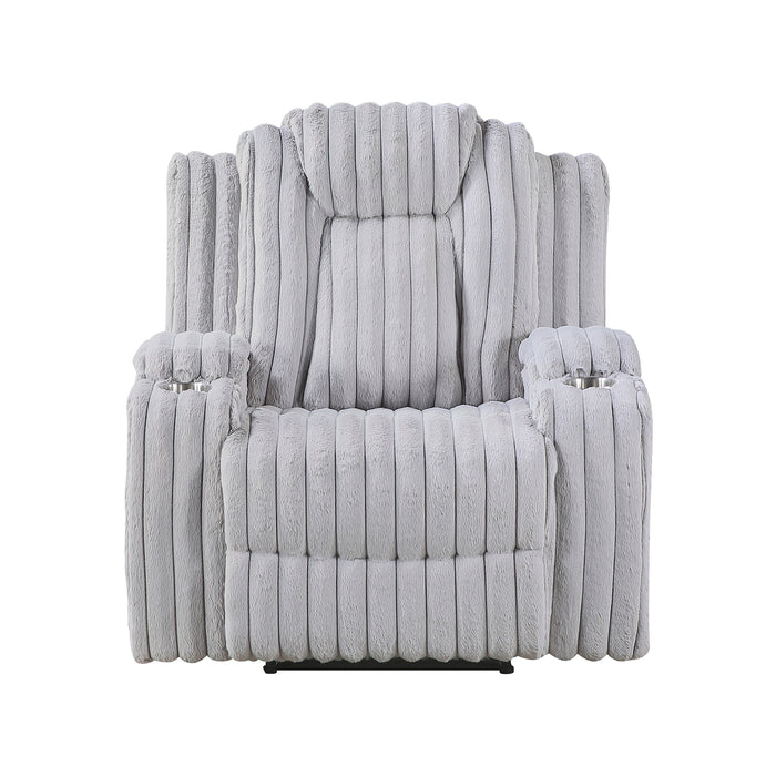 OakvillePark  Lumora Corduroy Manual Recliner with Cup Holders