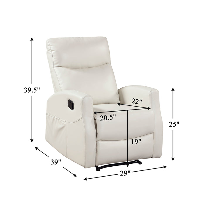 OakvillePark Novelle Faux Leather Manual Recliner