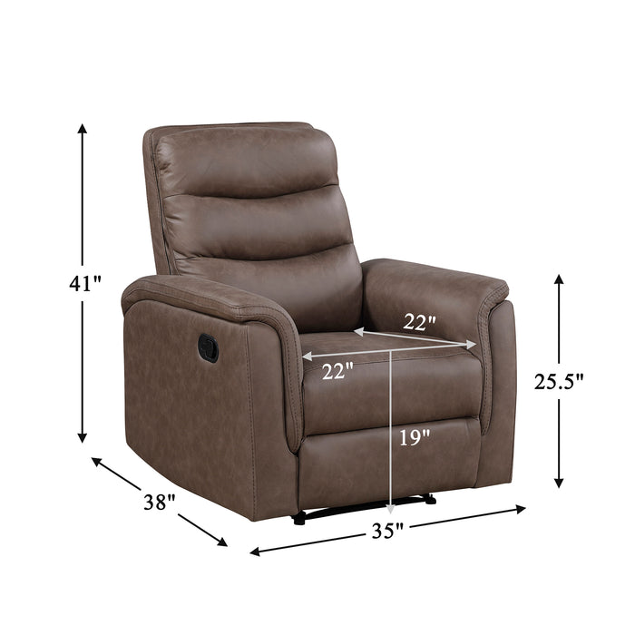 OakvillePark  Solstice Microfiber Manual Recliner