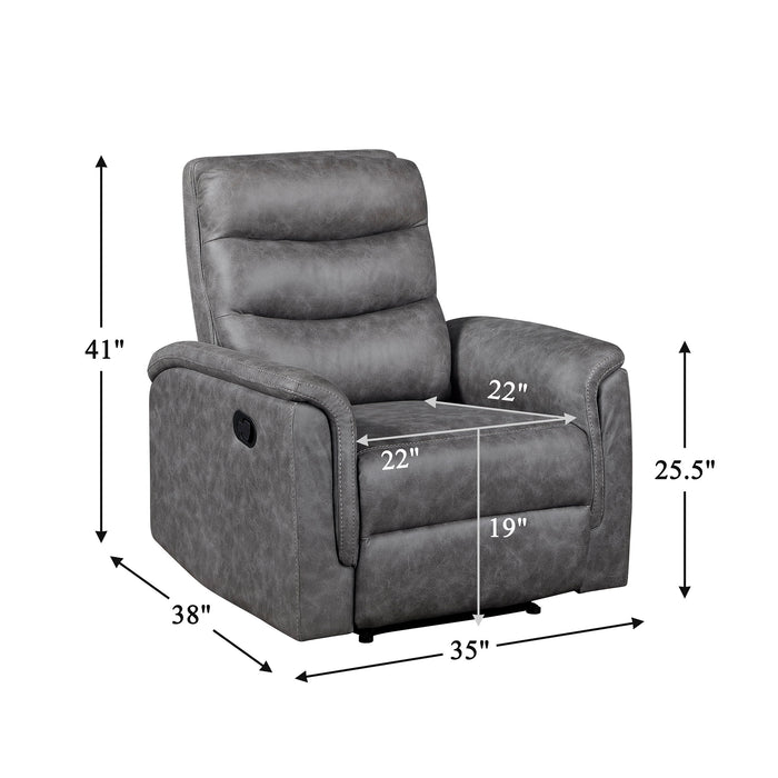 OakvillePark  Solstice Microfiber Manual Recliner