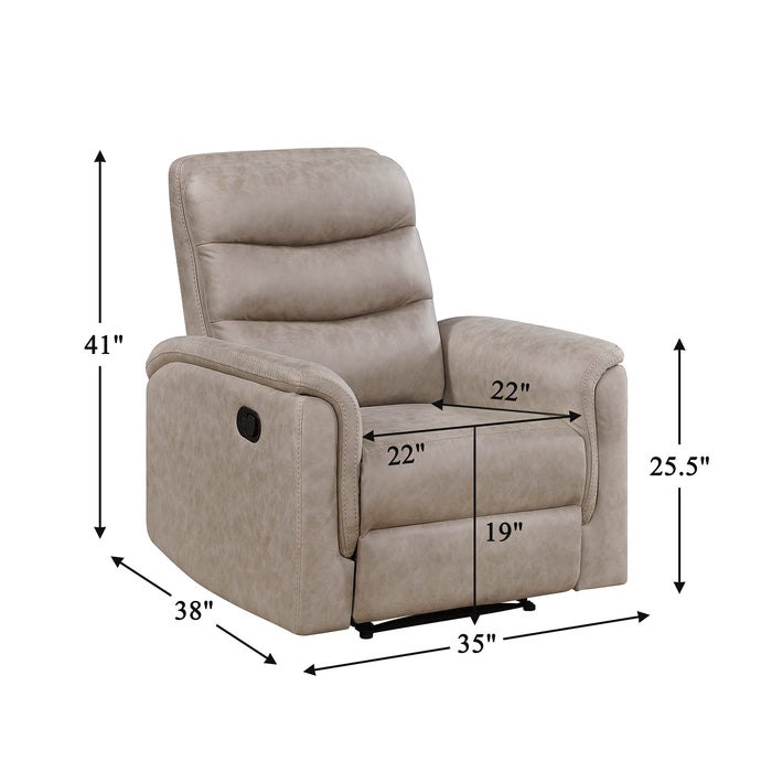 OakvillePark  Solstice Microfiber Manual Recliner