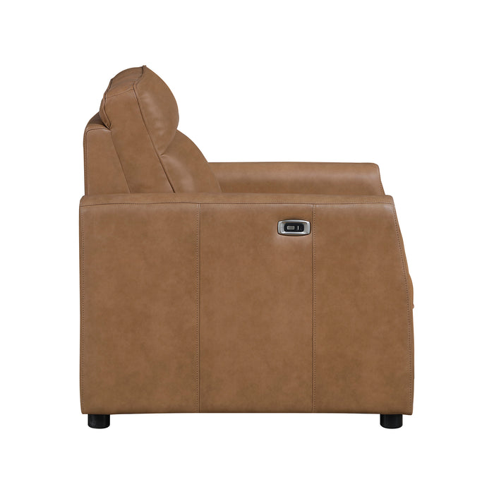 OakvillePark Ardena Faux Leather Power Recliner with Rounded Track Arms