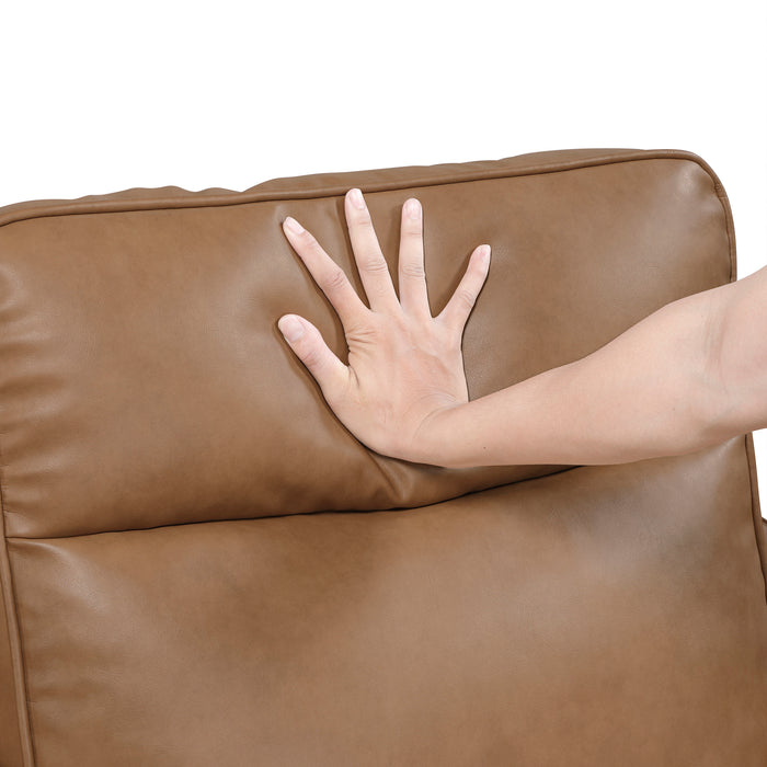OakvillePark Ardena Faux Leather Power Recliner with Rounded Track Arms