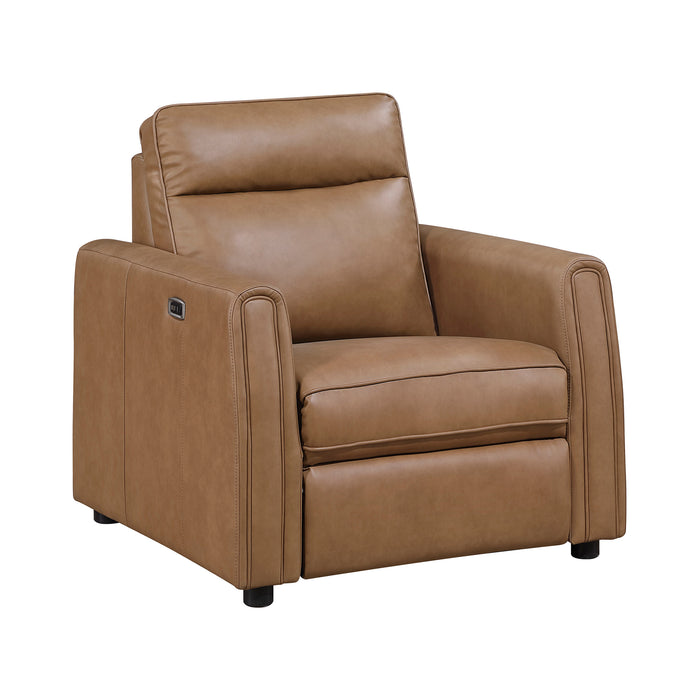 OakvillePark Ardena Faux Leather Power Recliner with Rounded Track Arms