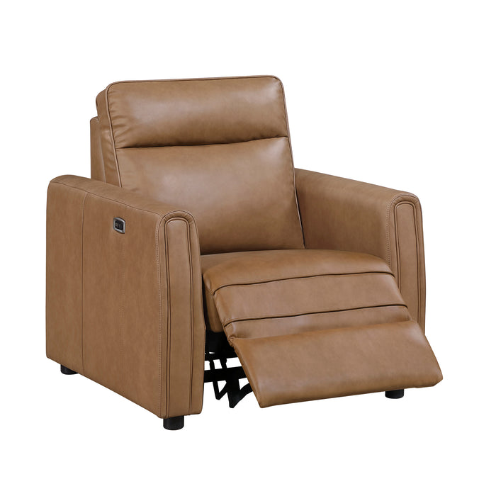 OakvillePark Ardena Faux Leather Power Recliner with Rounded Track Arms