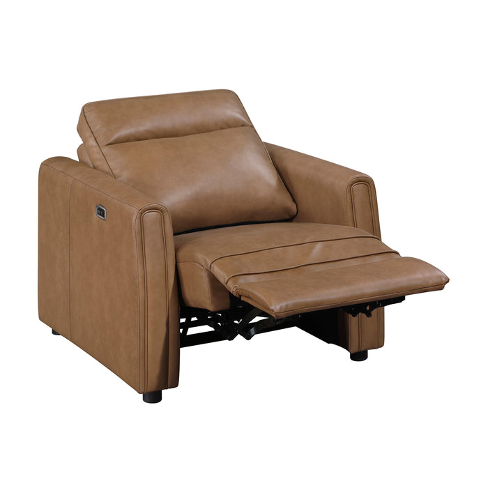 OakvillePark Ardena Faux Leather Power Recliner with Rounded Track Arms