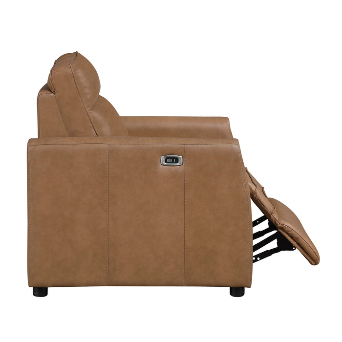 OakvillePark Ardena Faux Leather Power Recliner with Rounded Track Arms