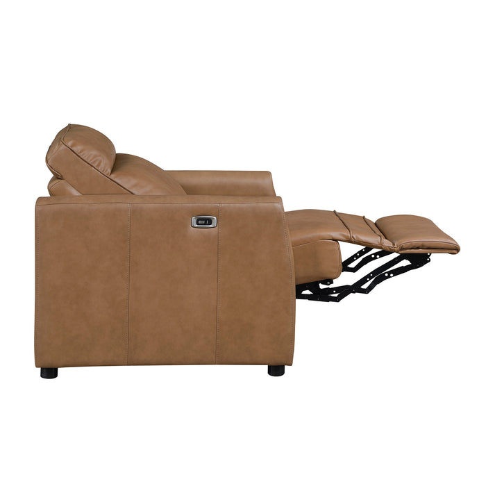 OakvillePark Ardena Faux Leather Power Recliner with Rounded Track Arms
