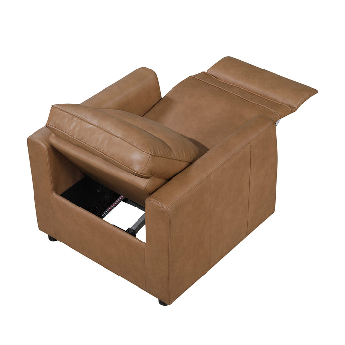 OakvillePark Ardena Faux Leather Power Recliner with Rounded Track Arms