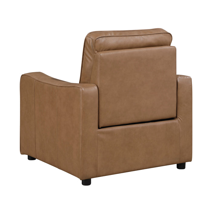 OakvillePark Ardena Faux Leather Power Recliner with Rounded Track Arms