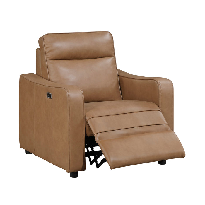 OakvillePark Ardena Faux Leather Power Recliner with Rounded Track Arms
