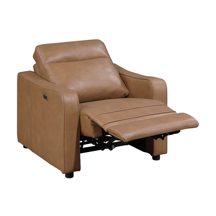 OakvillePark Ardena Faux Leather Power Recliner with Rounded Track Arms