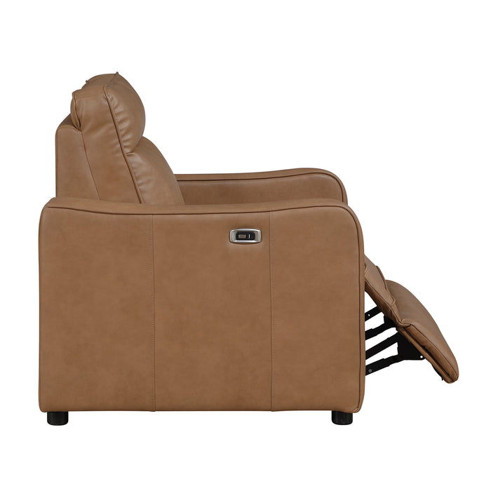 OakvillePark Ardena Faux Leather Power Recliner with Rounded Track Arms