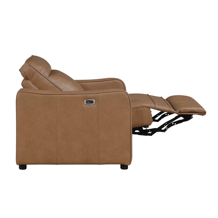 OakvillePark Ardena Faux Leather Power Recliner with Rounded Track Arms