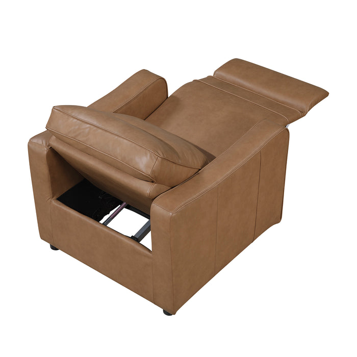 OakvillePark Ardena Faux Leather Power Recliner with Rounded Track Arms