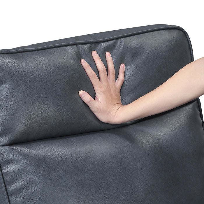 OakvillePark Ardena Faux Leather Power Recliner with Rounded Track Arms