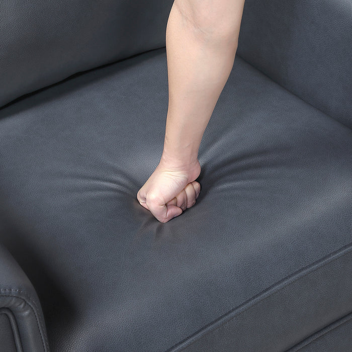 OakvillePark Ardena Faux Leather Power Recliner with Rounded Track Arms