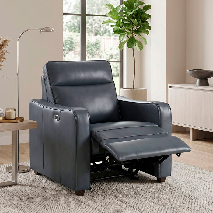 OakvillePark Ardena Faux Leather Power Recliner with Rounded Track Arms