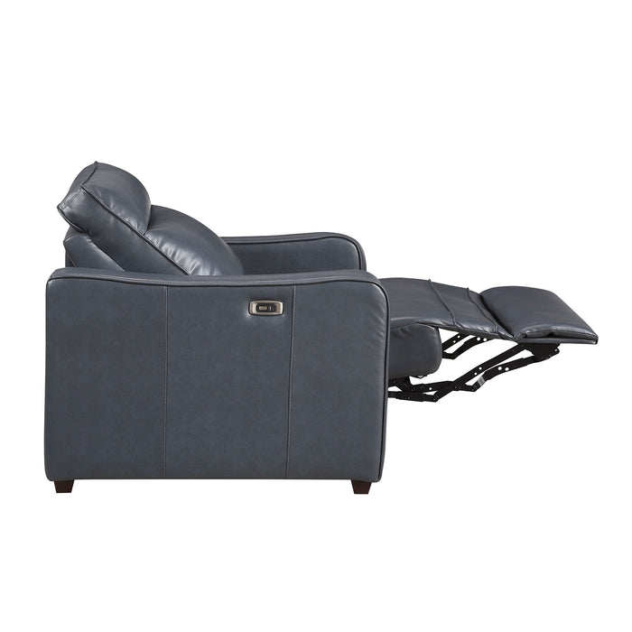 OakvillePark Ardena Faux Leather Power Recliner with Rounded Track Arms