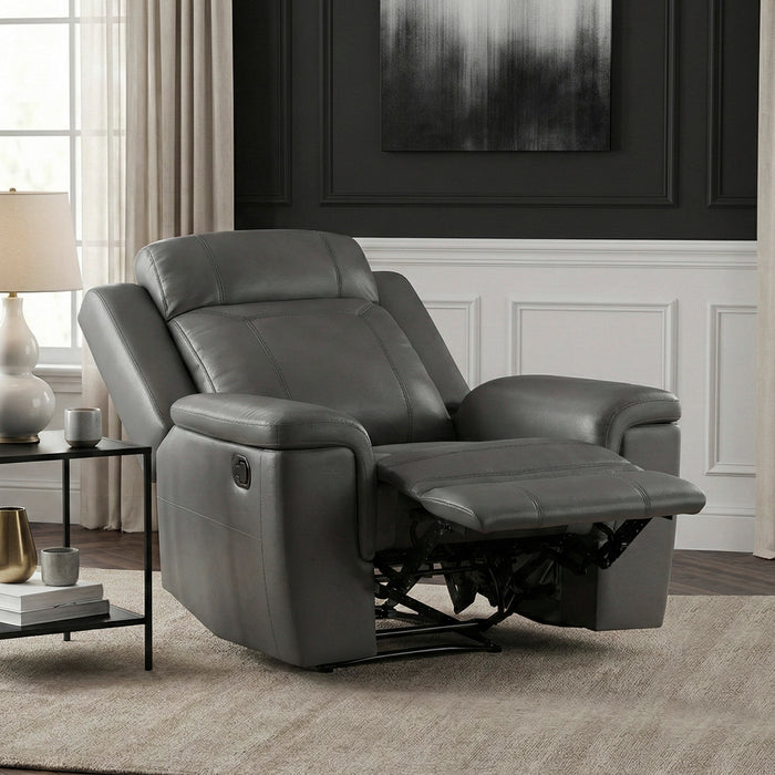 OakvillePark Livaro Leather Manual Recliner