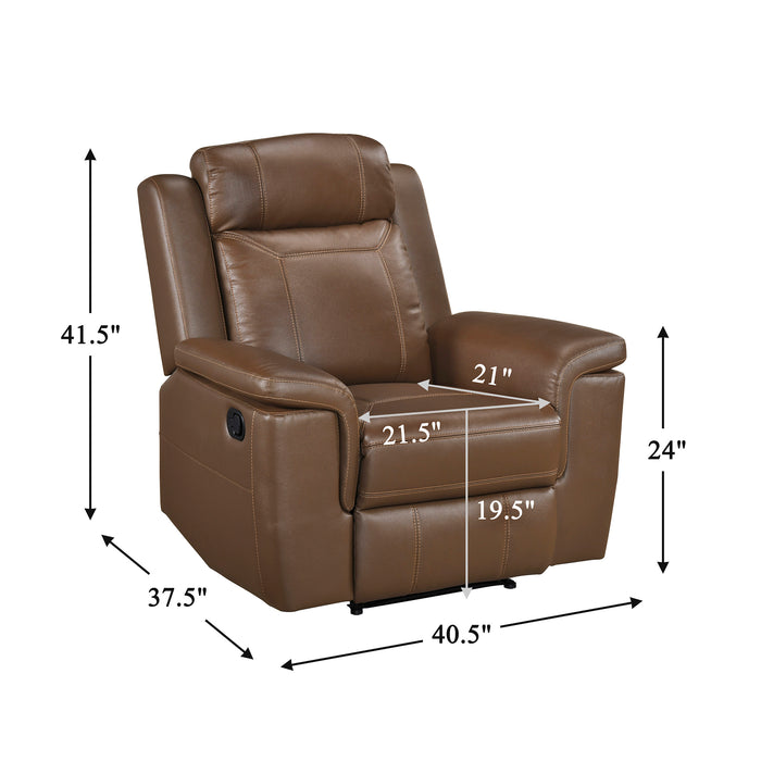 OakvillePark Livaro Leather Manual Recliner