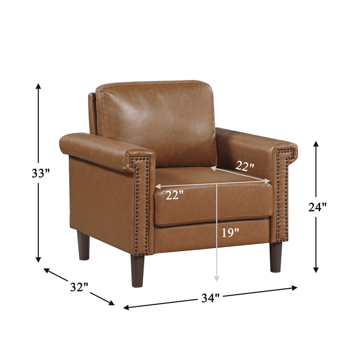 OakvillePark Hartwell Faux Leather Chair