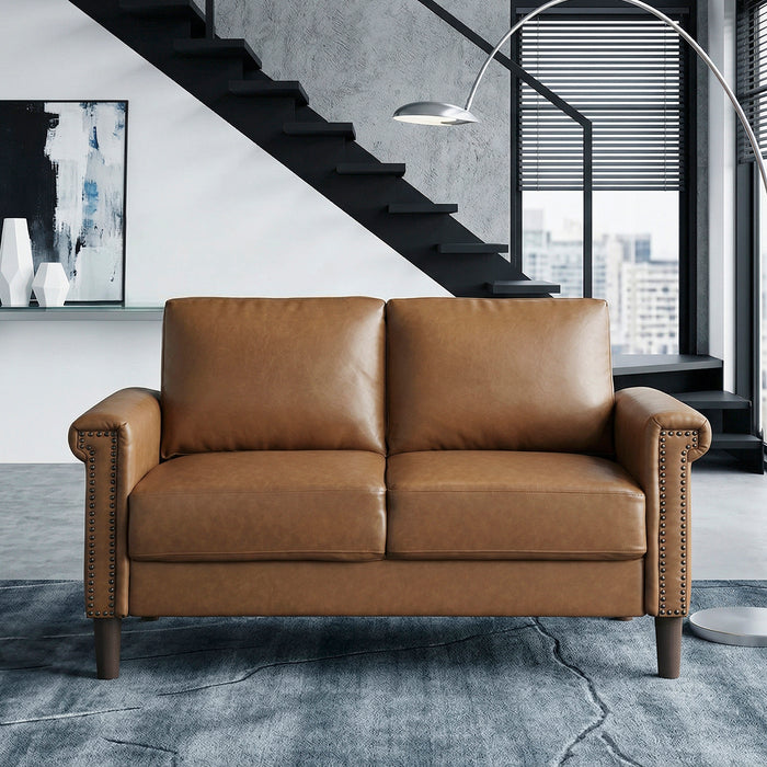 OakvillePark Hartwell Faux Leather Loveseat