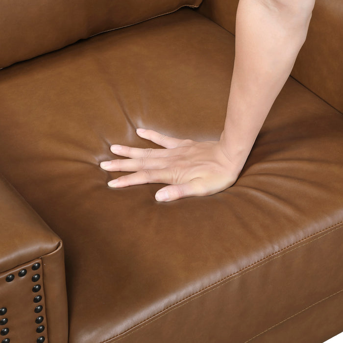 OakvillePark Hartwell Faux Leather Sofa