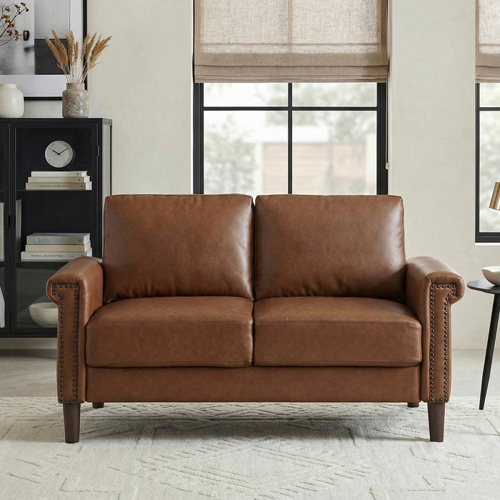 OakvillePark Hartwell Faux Leather Loveseat