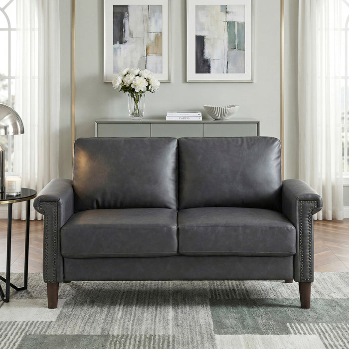 OakvillePark Hartwell Faux Leather Loveseat