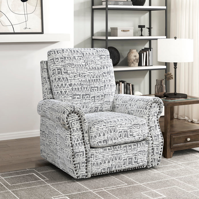 OakvillePark Solvane Jacquard Swivel Chair