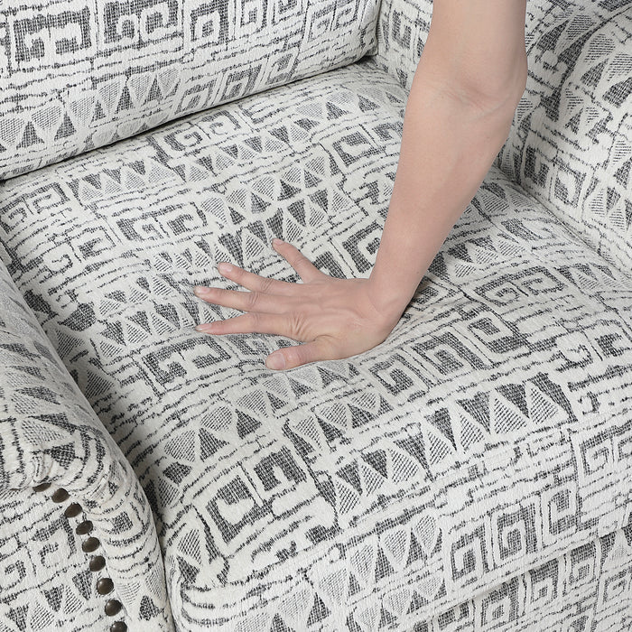 OakvillePark Solvane Jacquard Swivel Chair