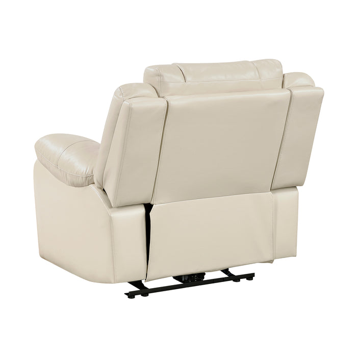 OakvillePark Orinthal Faux Leather Power Recliner with LED and Charging Ports