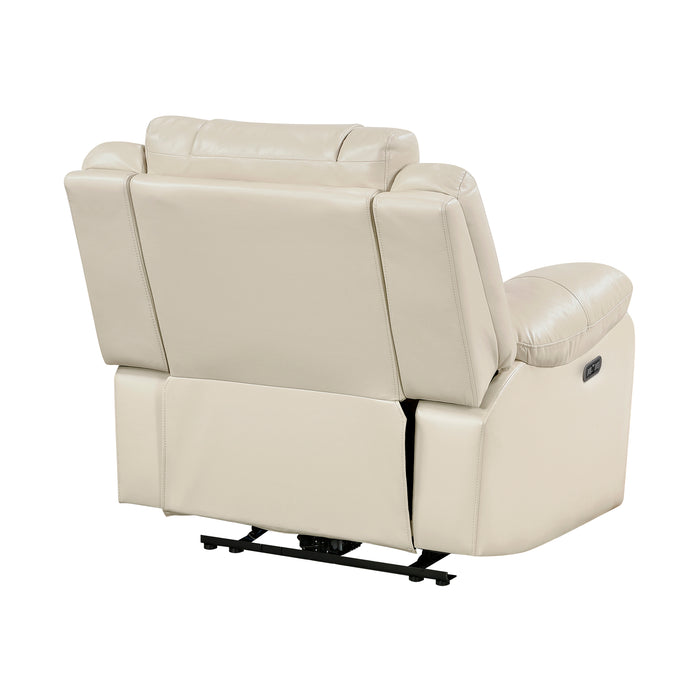 OakvillePark Orinthal Faux Leather Power Recliner with LED and Charging Ports