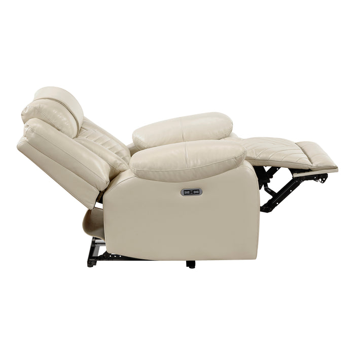 OakvillePark Orinthal Faux Leather Power Recliner with LED and Charging Ports