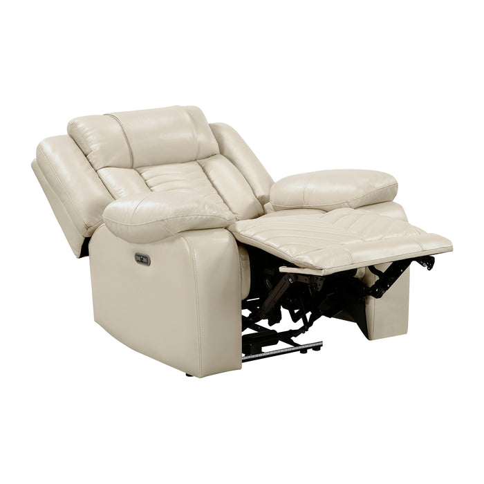 OakvillePark Orinthal Faux Leather Power Recliner with LED and Charging Ports