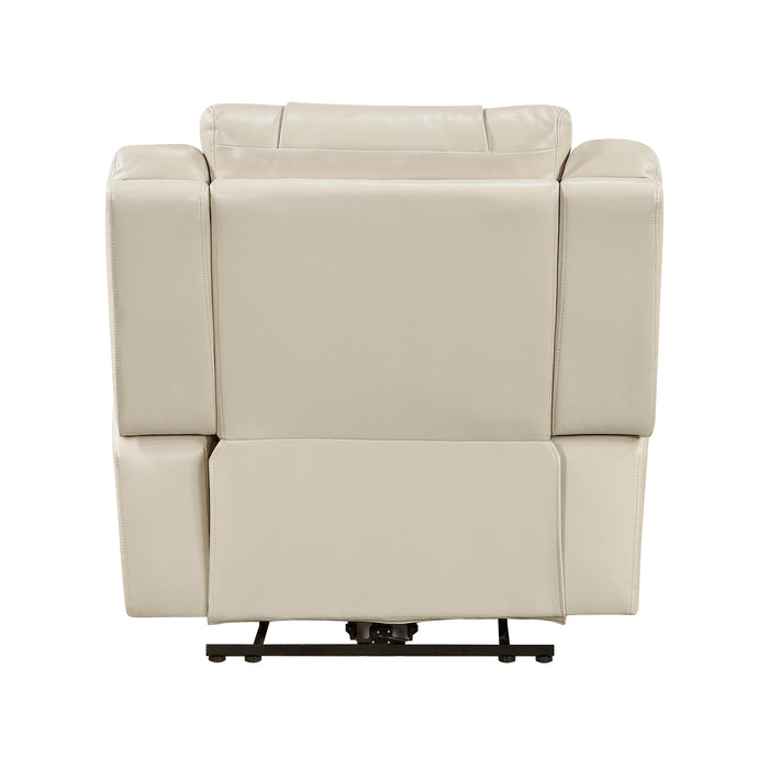 OakvillePark Orinthal Faux Leather Power Recliner with LED and Charging Ports